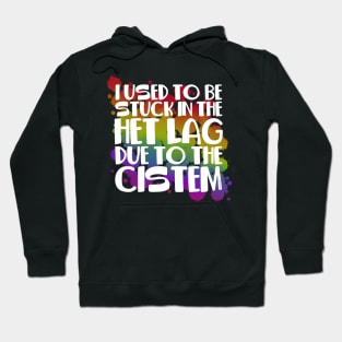 Stuck In Het Lag Rainbow Hoodie